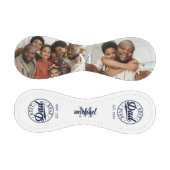 最高のパパの写真モノグラムの名 野球ボール (パネル)