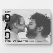 最高のパパの名前をカスタムする写真クール父の日 フォトプラーク (正面)