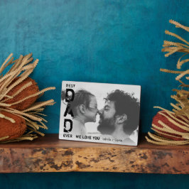 最高のパパの名前をカスタムする写真クール父の日 フォトプラーク