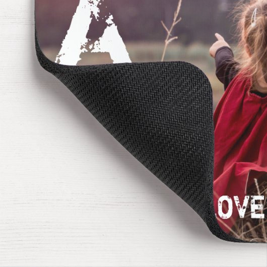 最高のパパの名前をカスタムする写真クール父の日 マウスパッド (コーナー)