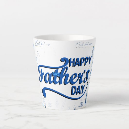 最高のパパの日 カフェラテマグ (正面)