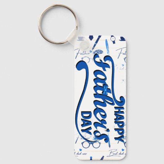 最高のパパの日 キーホルダー (正面)