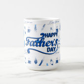 最高のパパの日 コーヒーマグカップ (中央)