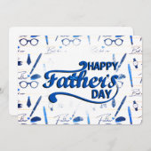 最高のパパの日 招待状 (正面/裏面)