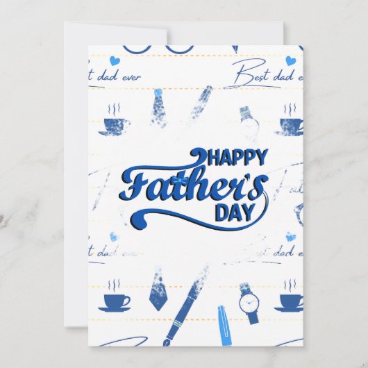 最高のパパの日 招待状 (正面)