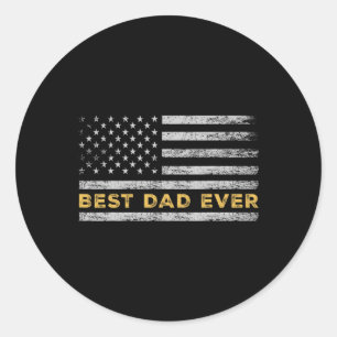最高のパパの日 – Happy Father's Day - Happy Faters ラウンドシール