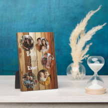 最高のパパの木造の背景5コラージュ写真