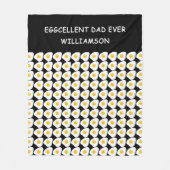 最高のパパの父おもしろいの日の贈り物 フリースブランケット (正面)