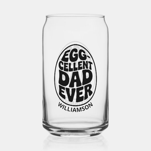 最高のパパの父おもしろいの日パパ贈り物 ガラス缶 (正面)