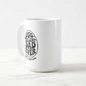 最高のパパの父おもしろいの日パパ贈り物 コーヒーマグカップ (正面左)