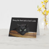 最高のパパの父のデイカード カード (黄色い花)