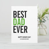 最高のパパの父のデイカード カード (スタンド正面)