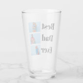 最高のパパの父の日のギフト写真コラージュ タンブラーグラス (裏面)