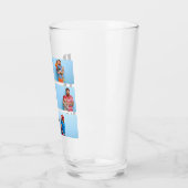 最高のパパの父の日のギフト写真コラージュ タンブラーグラス (左)