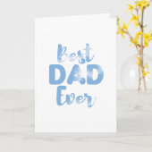 最高のパパの父の日のパパのギフトカード カード (黄色い花)