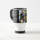 最高のパパの父の日の写真コラージュ トラベルマグ (正面左)