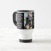 最高のパパの父の日の写真コラージュ トラベルマグ (正面左)