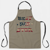 最高のパパの父の日の贈り物 エプロン (正面)