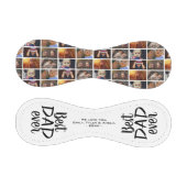 最高のパパの父の日カスタム6写真コラージュ 野球ボール (パネル)