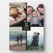 最高のパパの父の日5x7 4 Photo Collage フォトプラーク (正面)