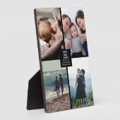 最高のパパの父の日5x7 4 Photo Collage フォトプラーク (側面)