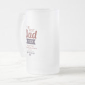 最高のパパの父の日 フロストグラスビールジョッキ (正面左)