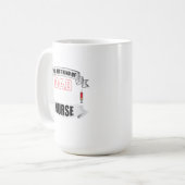 最高のパパの種がナースを起こ誇りを持ったす コーヒーマグカップ (正面左)