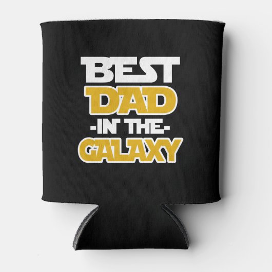 最高のパパの銀河系おもしろいことわざ 缶クーラー (正面)