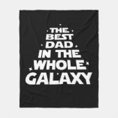 最高のパパの銀河系の日 フリースブランケット (正面)