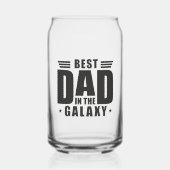 最高のパパの銀河系 – 父の日，誕生日 ガラス缶 (正面)