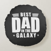 最高のパパの銀河系 – 父の日,誕生日 ラウンドクッション (正面)