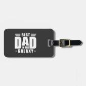 最高のパパの銀河系 – 父の日，誕生日 ラゲッジタグ (正面横)
