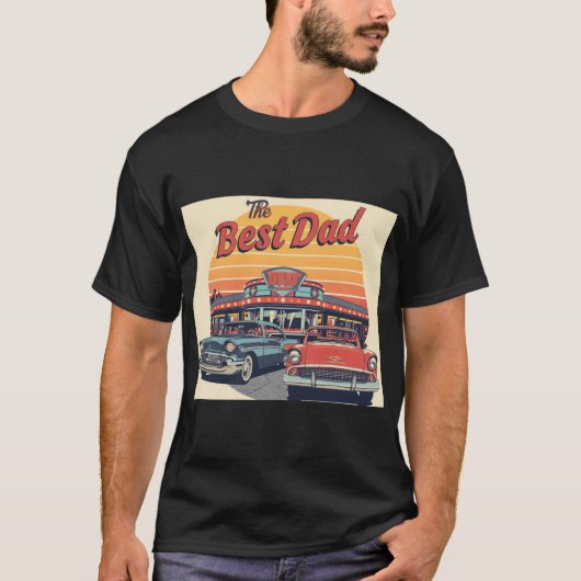最高のパパの食堂 Tシャツ (正面)