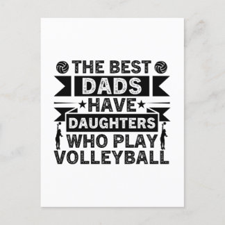 最高のパパはバレーボールをプレーする娘がいる ポストカード