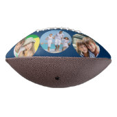 最高のパパはフォトブルーに署名パーソナライズされた アメリカンフットボール (回転270)
