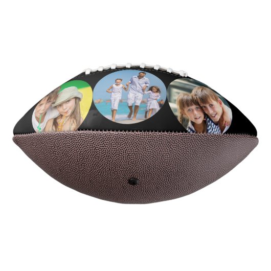最高のパパはブラックに署名パーソナライズされた アメリカンフットボール (回転270)