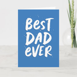 最高のパパはモダントレンディーブルー父の日 カード