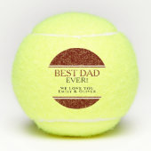 最高のパパはモダン今まで赤黒の父の日 テニスボール (正面)