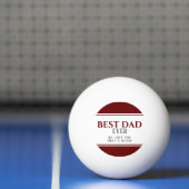 最高のパパはモダン今まで赤黒の父の日 卓球ボール (ネット)