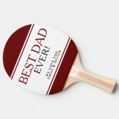 最高のパパはモダン今まで赤黒の父の日 卓球ラケット (横)