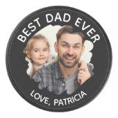 最高のパパは今までカスタムの写真の父の日 アイスホッケーパック (正面)