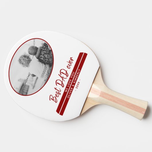 最高のパパは今までモダンも可愛い父の日の写真 卓球ラケット (横)