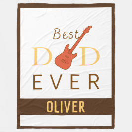 最高のパパは今まクールで可愛いモダントレンディー父の日 フリースブランケット