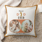 最高のパパは今まモダンで可愛い子供写真父の日 クッション (ブランケット)