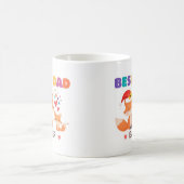 最高のパパは可愛いデザイン コーヒーマグカップ (中央)