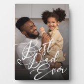 最高のパパは常にミニマル写真父の日 フォトプラーク (正面)