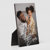 最高のパパは常にミニマル写真父の日 フォトプラーク (側面)