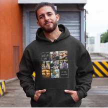 最高のパパは常に写真のコラージュと文字ダークグレー