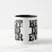 最高のパパは常に大きはっきりしたい頑丈動揺して マグカップ (中央)