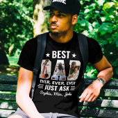 最高のパパは常に子供の名前とカスタム Tシャツ